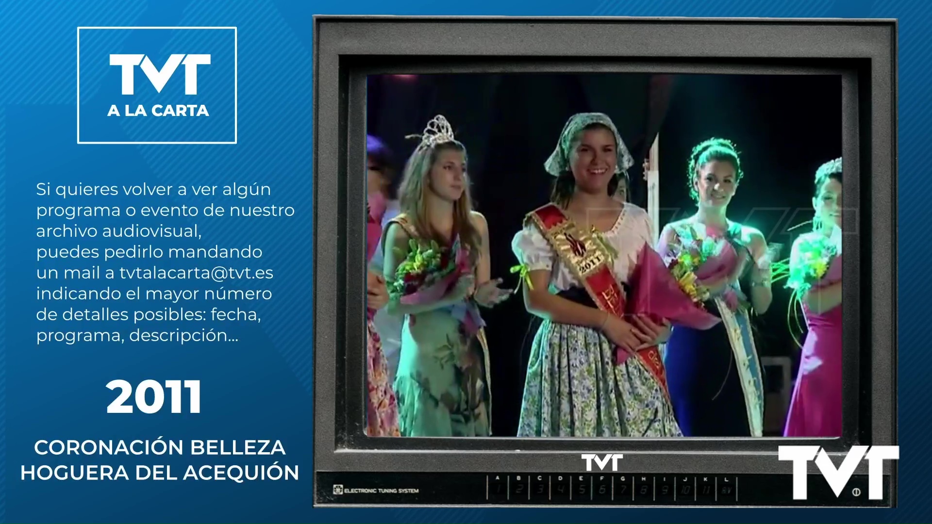TVT a la Carta - 132 - Coronación Belleza Acequión 2011